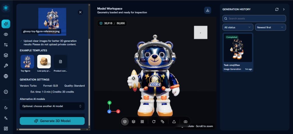 Next 3D Dashboard